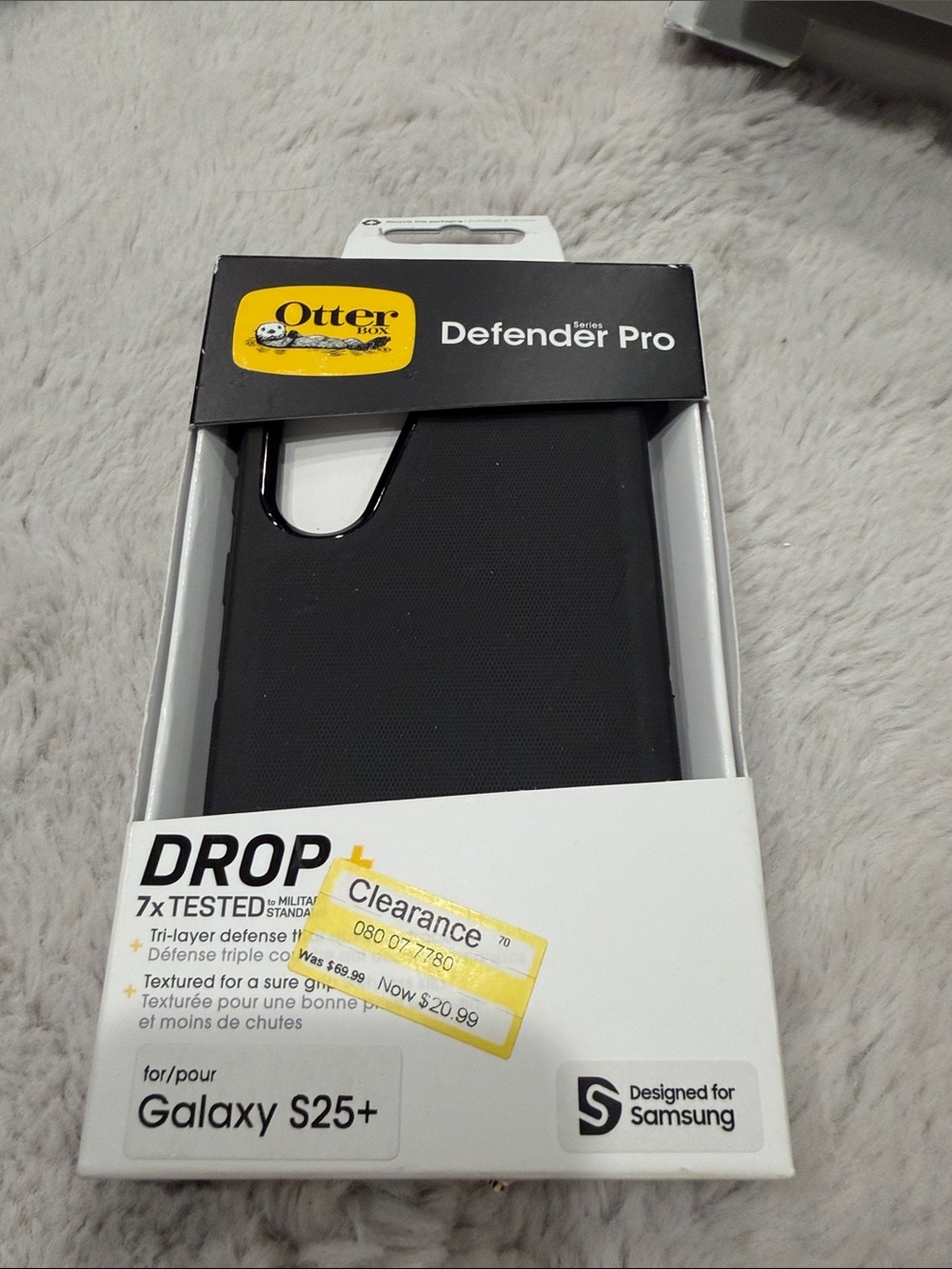 OtterBox Defender Pro Black Case for Galaxy S25+